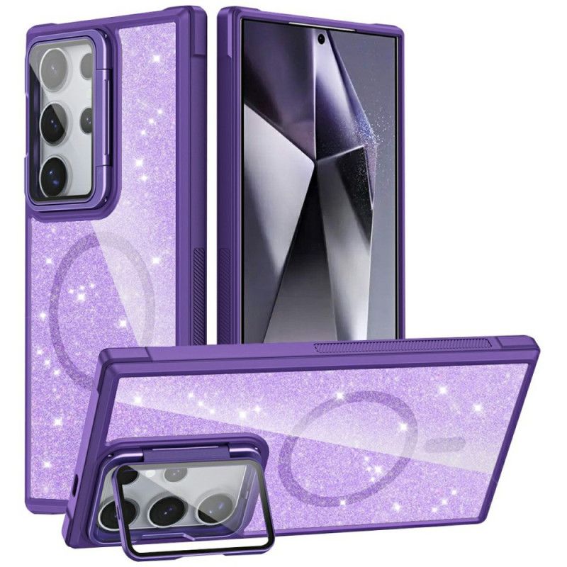 Hoesje Voor Samsung Galaxy S25 Ultra 5g Glitter Met Ingebouwde Standaard