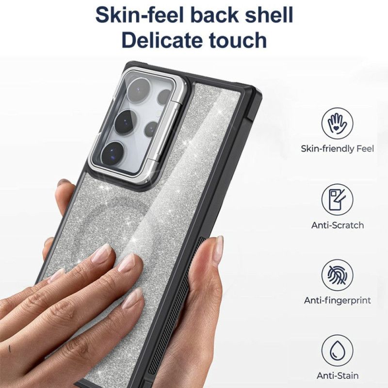 Hoesje Voor Samsung Galaxy S25 Ultra 5g Glitter Met Ingebouwde Standaard