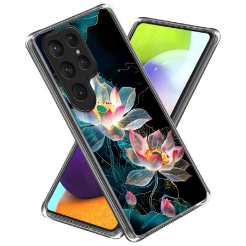 Hoesje Voor Samsung Galaxy S25 Ultra 5g Kristallen Lotus