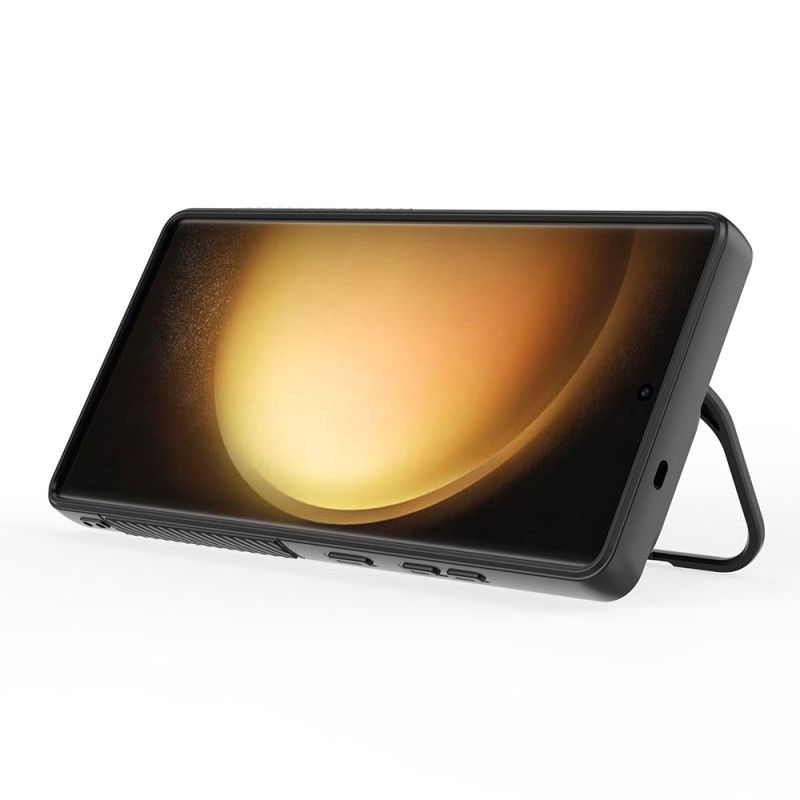 Hoesje Voor Samsung Galaxy S25 Ultra 5g Magsafe-compatibel Golvend Ontwerp Met Standaard