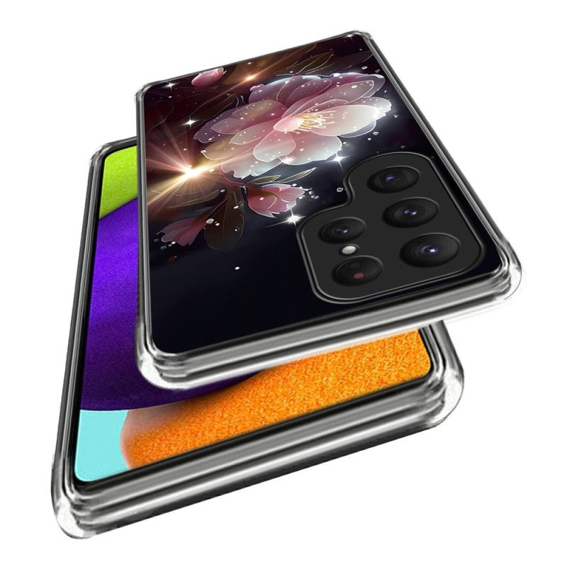 Hoesje Voor Samsung Galaxy S25 Ultra 5g Roze Bloem