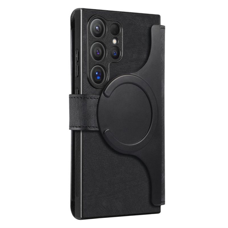 Leren Hoesje Samsung Galaxy S25 Ultra 5g Magnetische Hoes Afneembaar Bescherming Hoesje