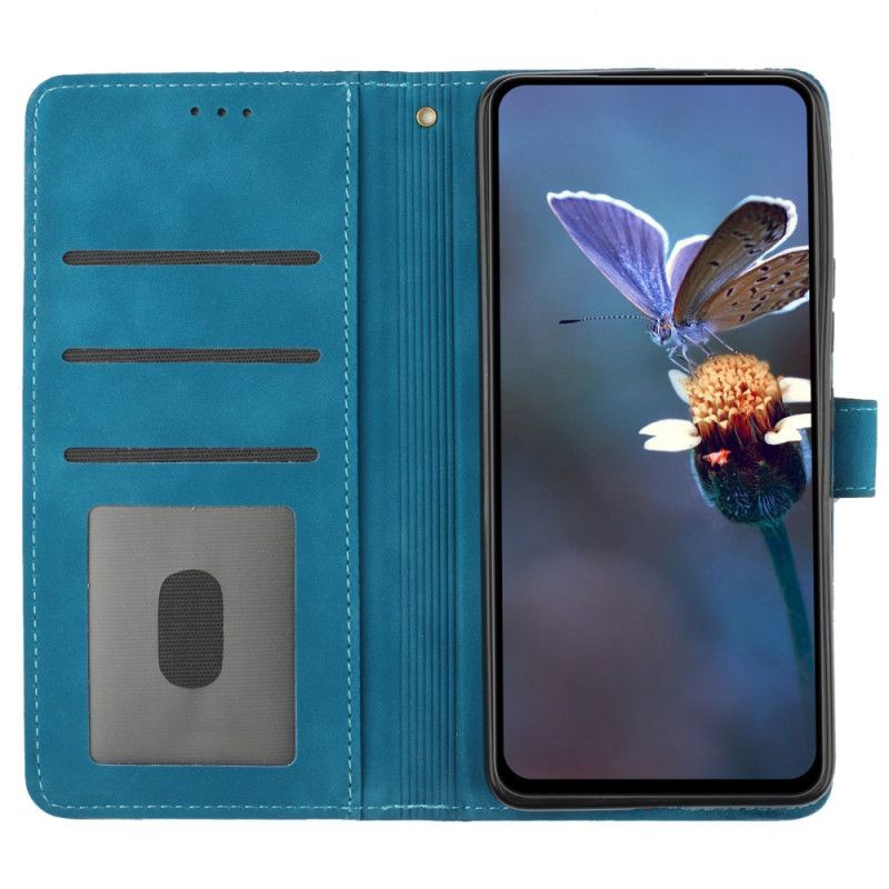 Leren Hoesje Voor Samsung Galaxy S25 Ultra 5g Verfijnd Bloemenpatroon