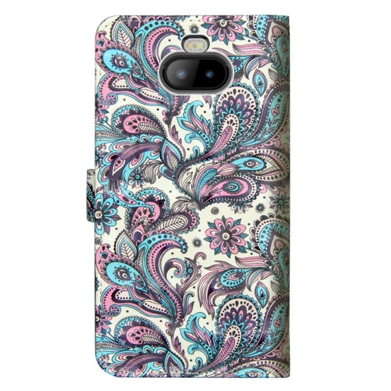 Bescherming Hoesje Sony Xperia 10 Telefoonhoesje Bloemen Met Een Patroon