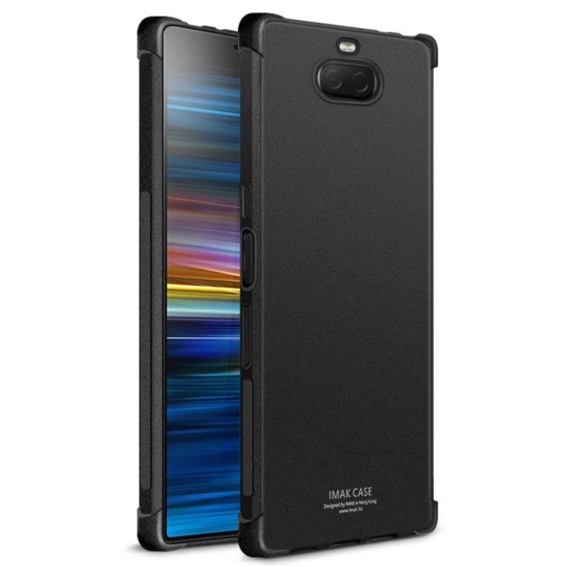 Case Hoesje Sony Xperia 10 Zwart Telefoonhoesje Imak Huidgevoel
