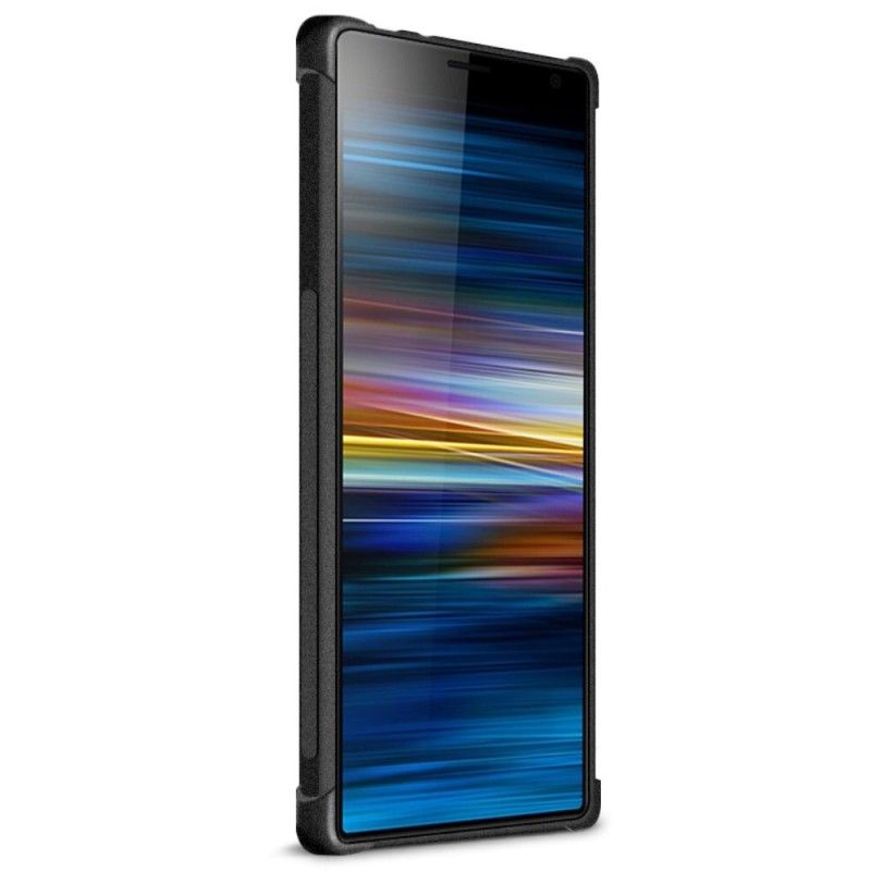 Case Hoesje Sony Xperia 10 Zwart Telefoonhoesje Imak Huidgevoel