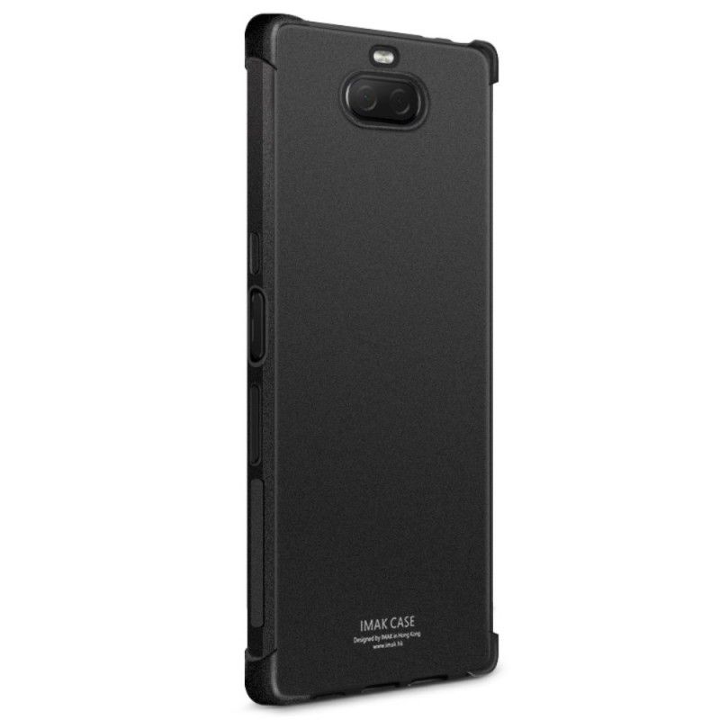 Case Hoesje Sony Xperia 10 Zwart Telefoonhoesje Imak Huidgevoel