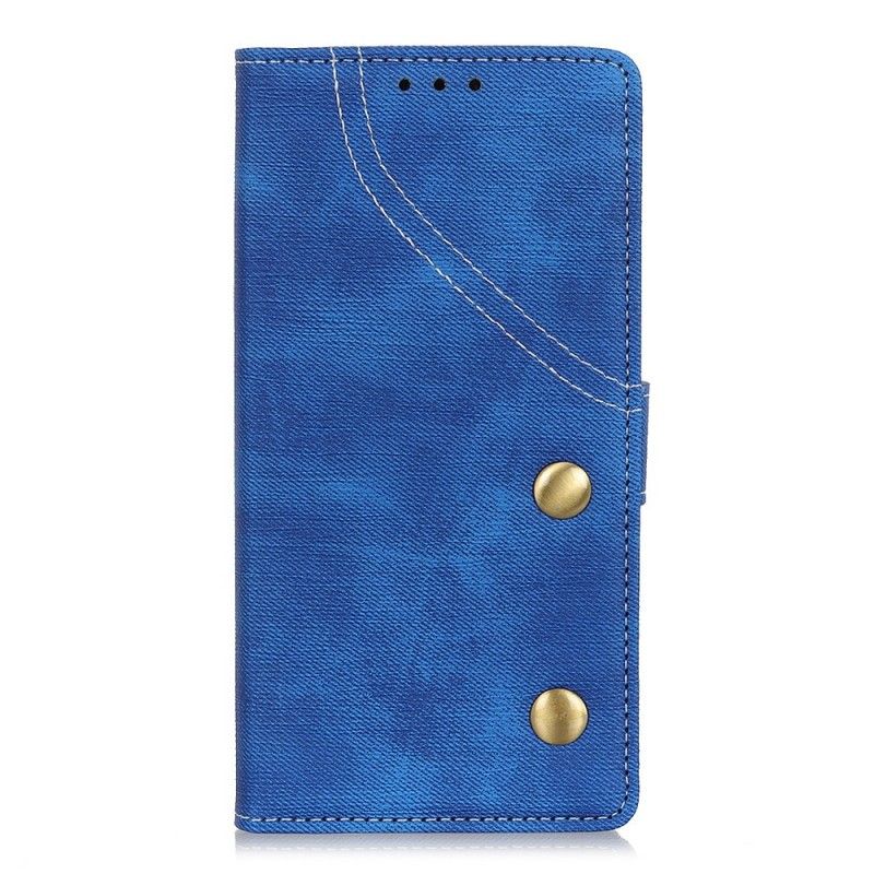 Leren Hoesje Sony Xperia 10 Jeans Met Knopen