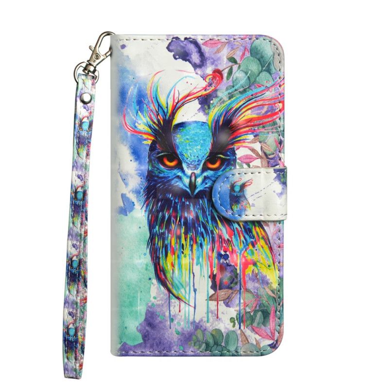 Bescherming Hoesje Asus ZenFone 6 Telefoonhoesje Aquarel Vogel