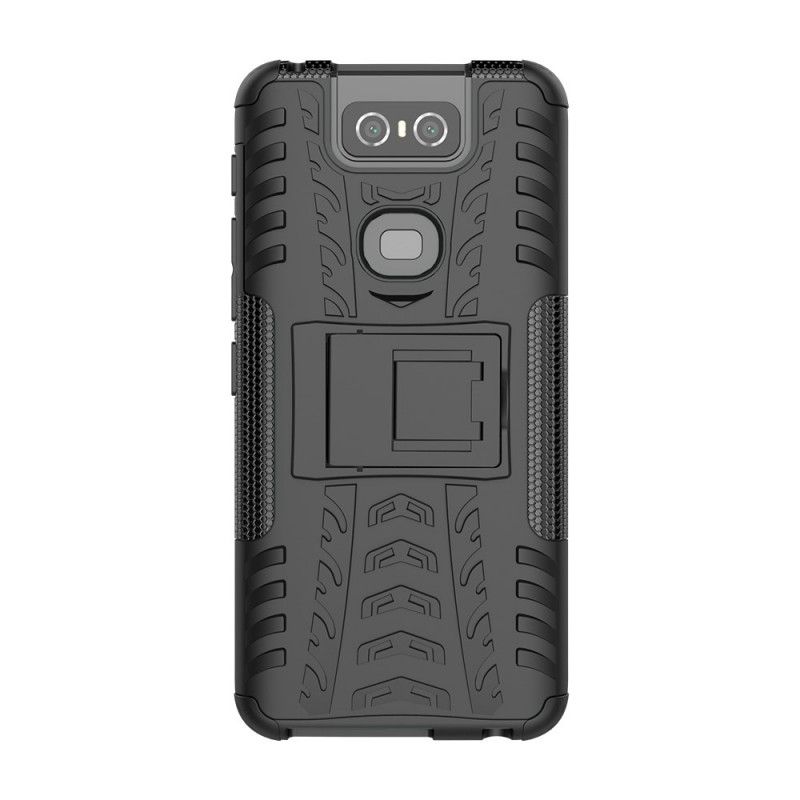 Hoesje voor Asus ZenFone 6 Wit Zwart Ultrabestendig