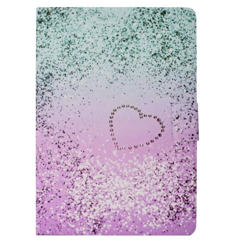 Cover Folio-hoesje Huawei MediaPad T3 10 Telefoonhoesje Hart Glitter