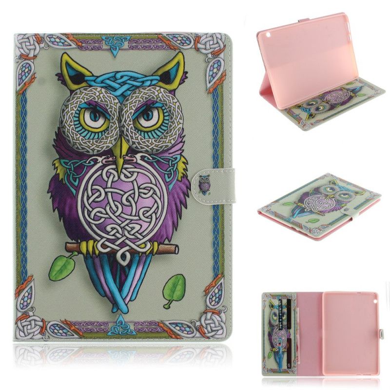 Cover Folio-hoesje Huawei MediaPad T3 10 Telefoonhoesje Uil Art