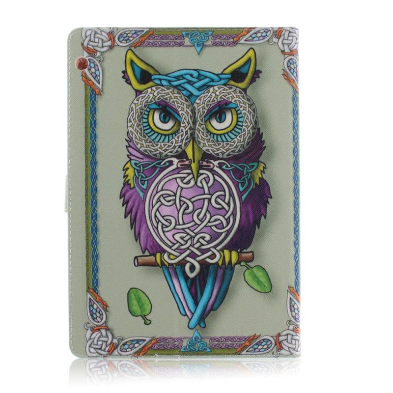 Cover Folio-hoesje Huawei MediaPad T3 10 Telefoonhoesje Uil Art