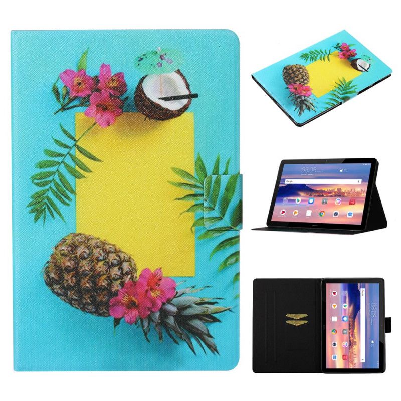 Leren Hoesje Huawei MediaPad T3 10 Exotisch Fruit
