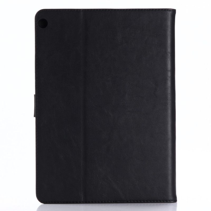 Leren Hoesje Huawei MediaPad T3 10 Grijs Zwart Kunstleer