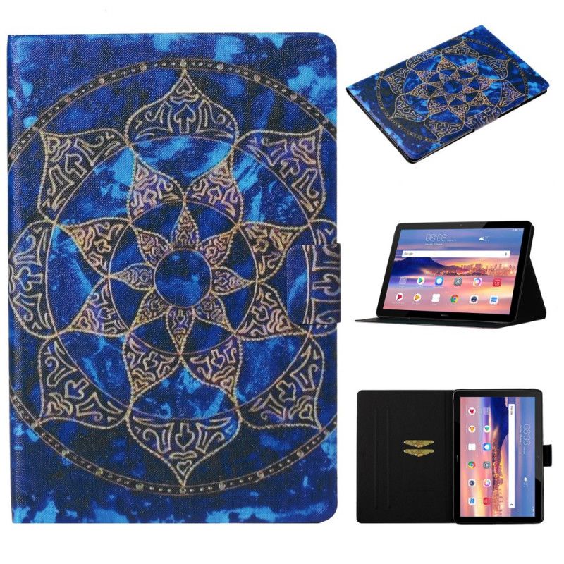 Leren Hoesje Huawei MediaPad T3 10 Telefoonhoesje Koninklijke Mandala