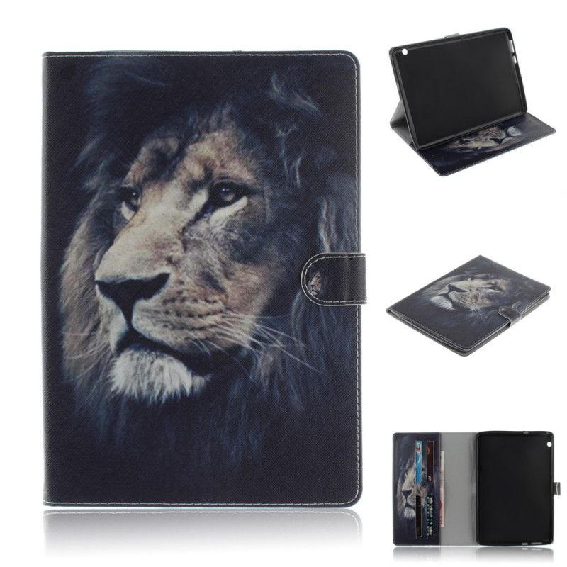 Leren Hoesje Huawei MediaPad T3 10 Telefoonhoesje Leeuwenkop
