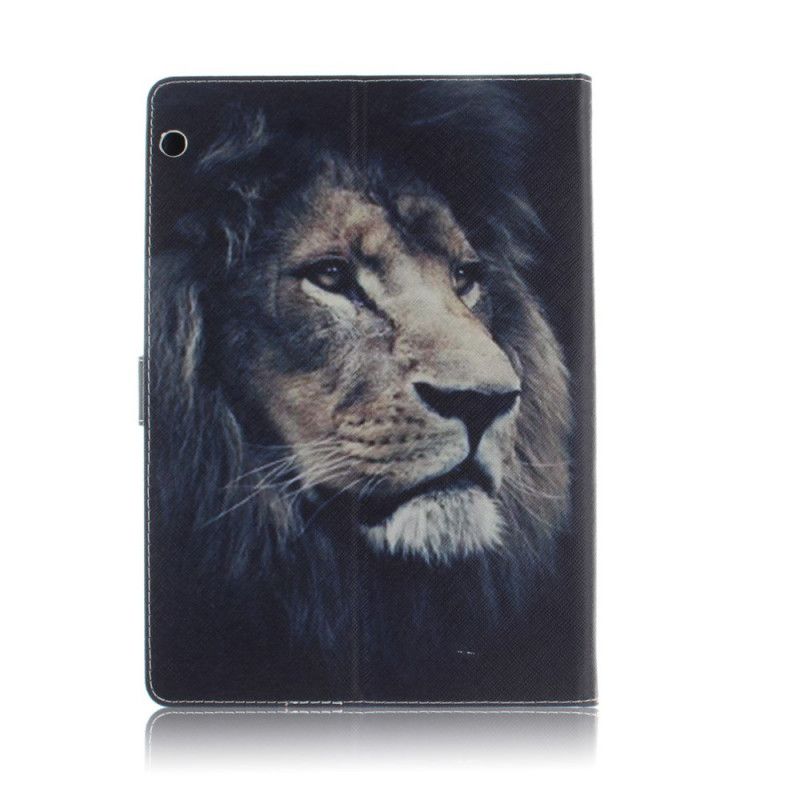 Leren Hoesje Huawei MediaPad T3 10 Telefoonhoesje Leeuwenkop