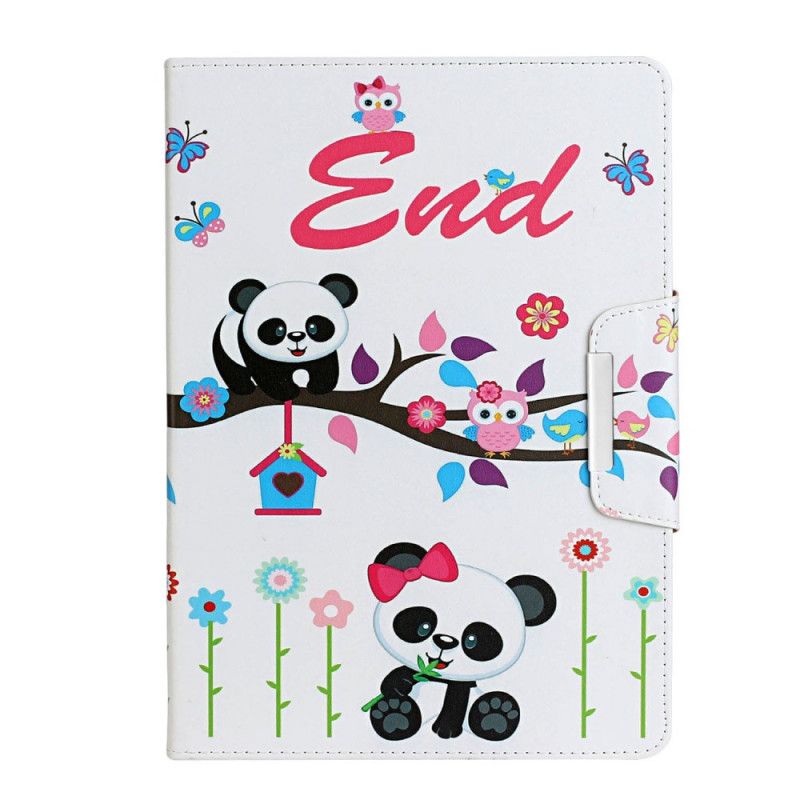 Leren Hoesje Huawei MediaPad T3 10 Telefoonhoesje Panda-Einde