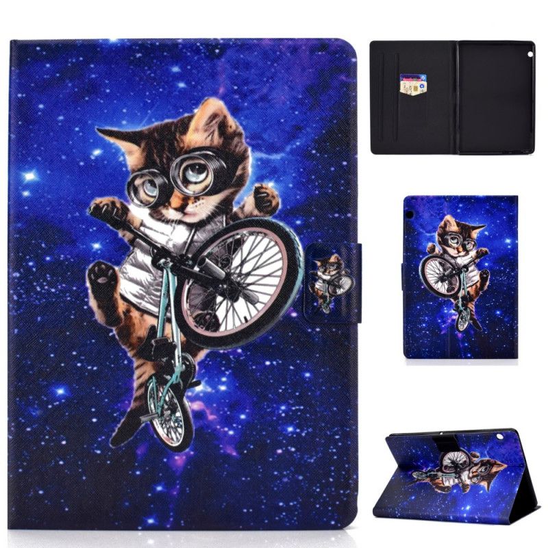 Leren Hoesje voor Huawei MediaPad T3 10 Cyclo-Kat