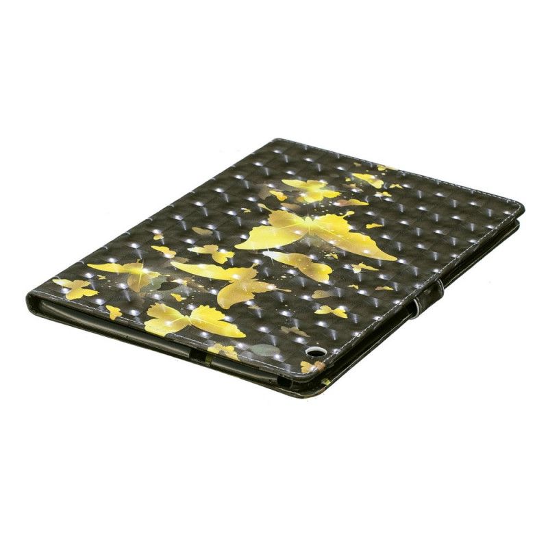 Leren Hoesje voor Huawei MediaPad T3 10 Gele Vlinders