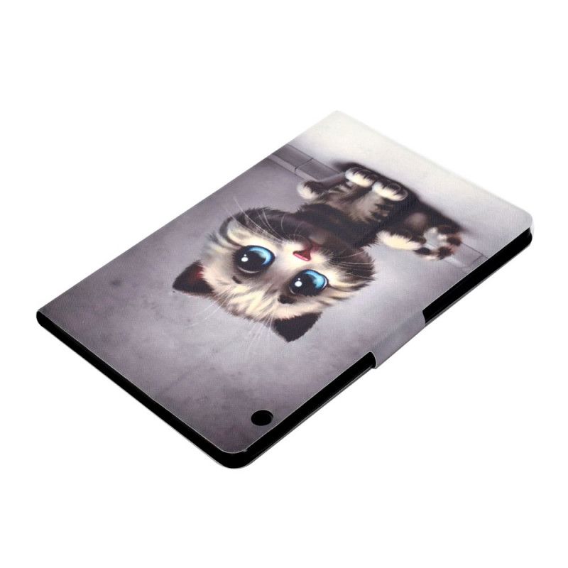 Leren Hoesje voor Huawei MediaPad T3 10 Kitten Blauwe Ogen