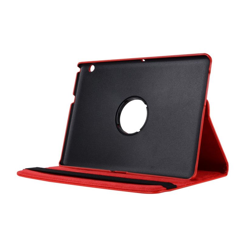 Leren Hoesje voor Huawei MediaPad T3 10 Magenta Rood 360 ° Draaibare Lychee Leerstijl