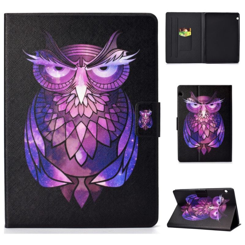 Leren Hoesje voor Huawei MediaPad T3 10 Onaangename Uil