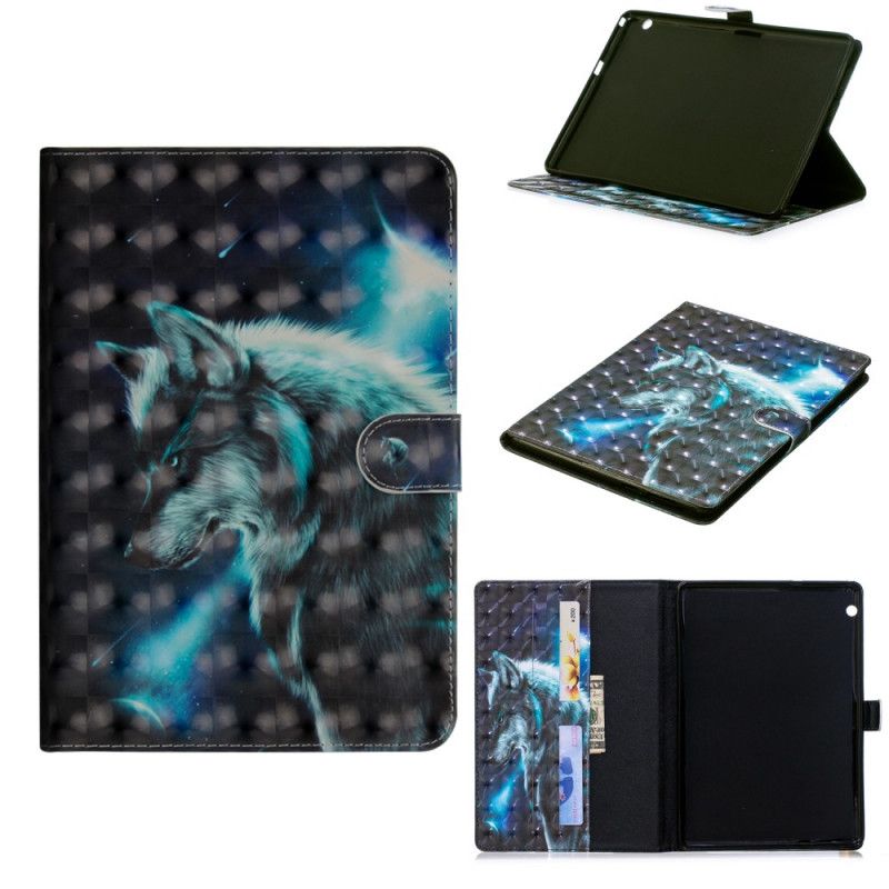 Leren Hoesje voor Huawei MediaPad T3 10 Wilde Wolf