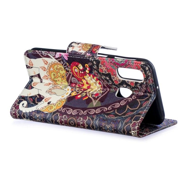 Bescherming Hoesje Samsung Galaxy A40 Telefoonhoesje Etnische Olifantenmandala