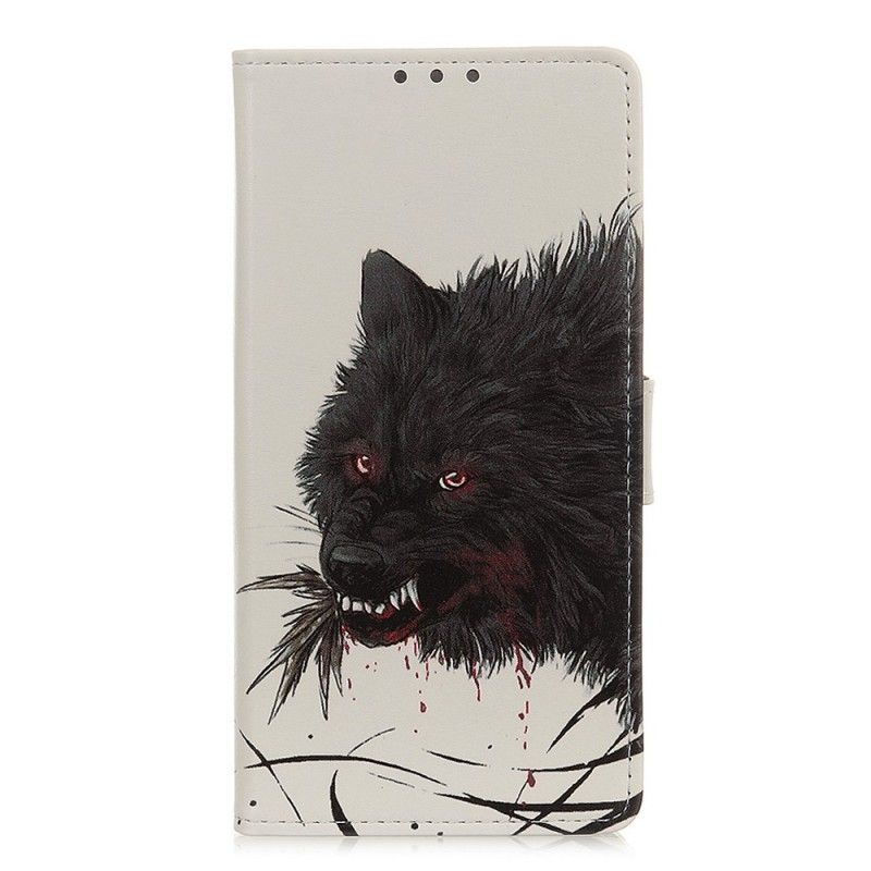 Bescherming Hoesje Samsung Galaxy A40 Telefoonhoesje Hongerige Wolf