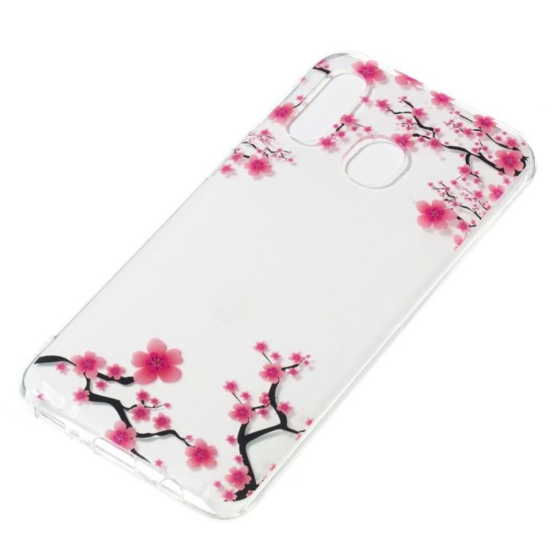 Case Hoesje Samsung Galaxy A40 Telefoonhoesje Pruimenbloemen