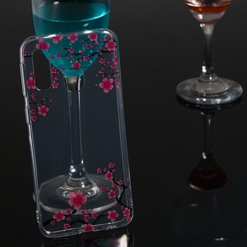 Case Hoesje Samsung Galaxy A40 Telefoonhoesje Pruimenbloemen