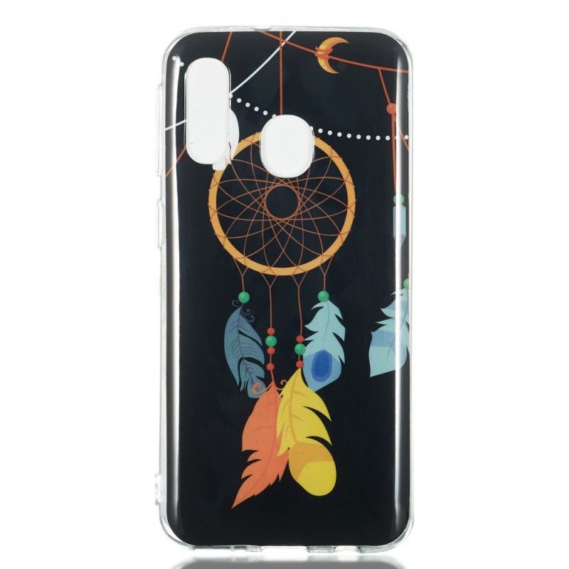 Case Hoesje Samsung Galaxy A40 Telefoonhoesje Unieke Fluorescerende Dromenvanger