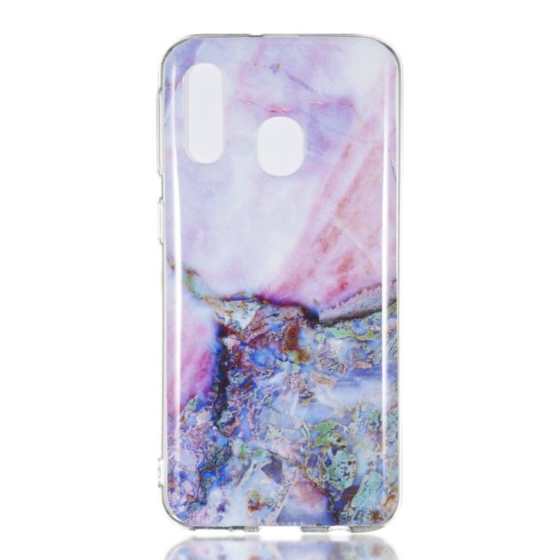 Case Hoesje Samsung Galaxy A40 Telefoonhoesje Veelkleurig Marmer