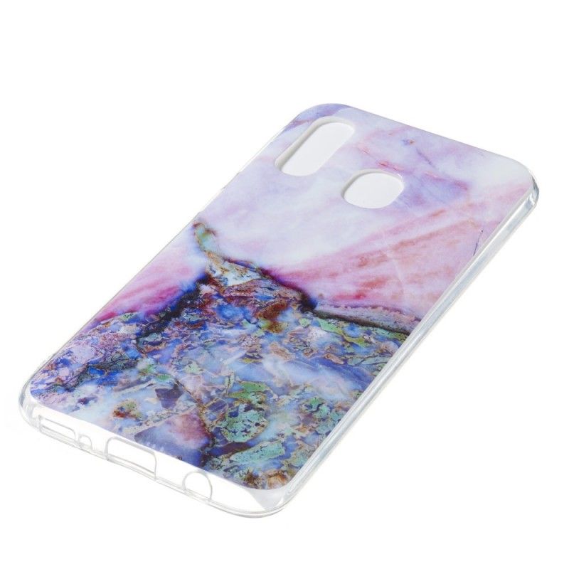 Case Hoesje Samsung Galaxy A40 Telefoonhoesje Veelkleurig Marmer