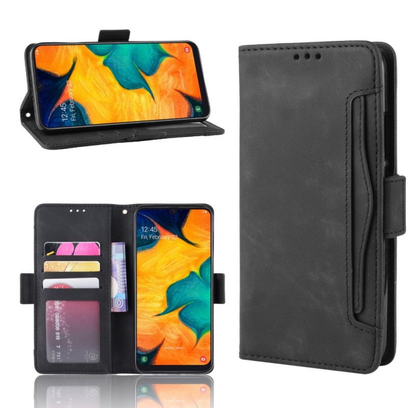 Cover Folio-hoesje Samsung Galaxy A40 Rood Zwart Telefoonhoesje Eersteklas Multikaart