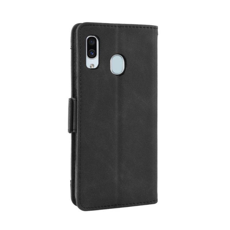Cover Folio-hoesje Samsung Galaxy A40 Rood Zwart Telefoonhoesje Eersteklas Multikaart