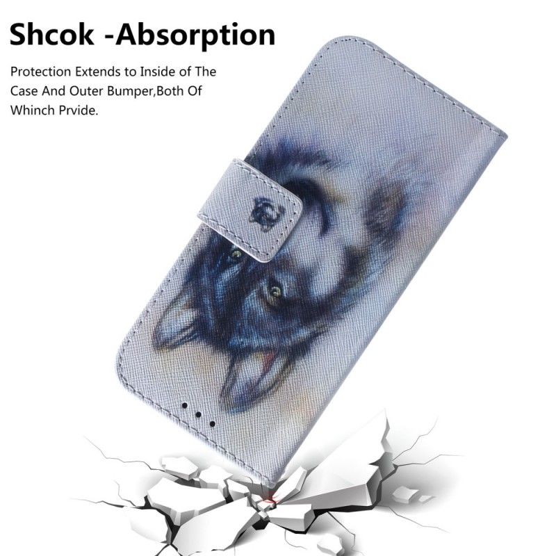 Cover Folio-hoesje Samsung Galaxy A40 Telefoonhoesje Honden Blik