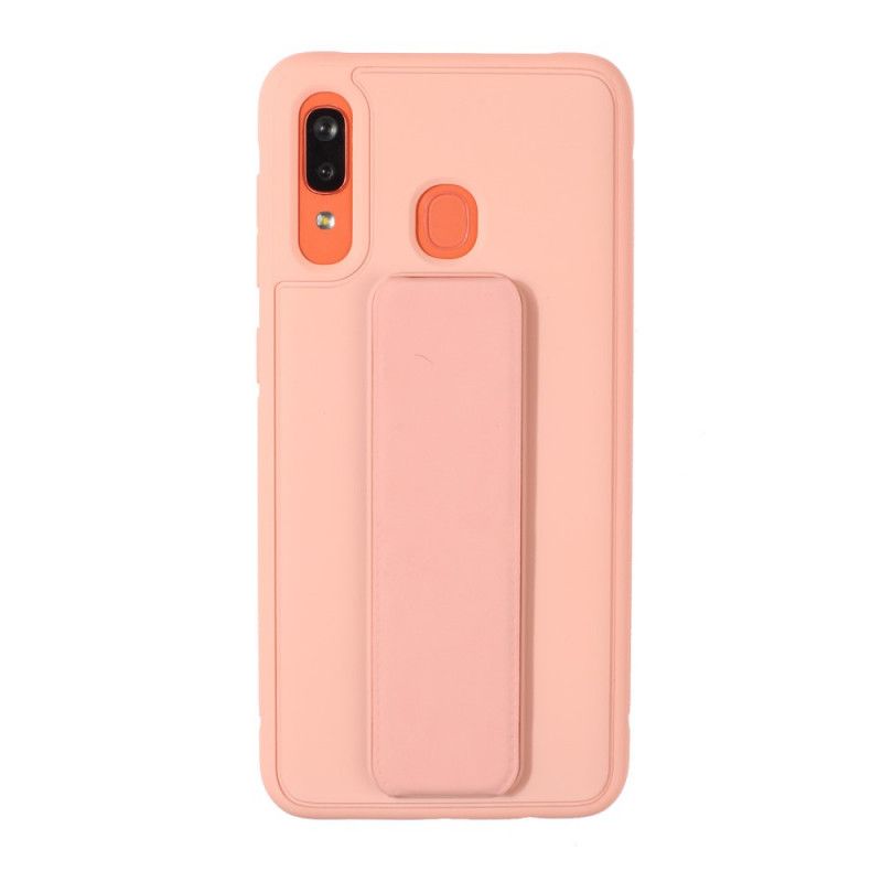 Cover Hoesje Samsung Galaxy A40 Donkerblauw Telefoonhoesje Magnetische Opvouwbare Standaard