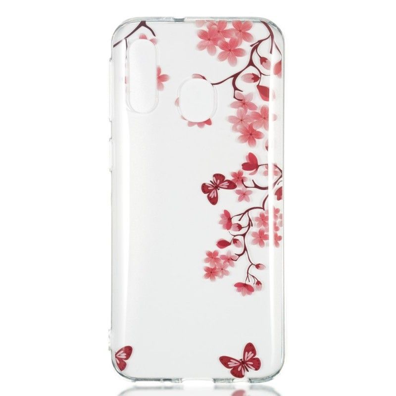 Cover Hoesje Samsung Galaxy A40 Telefoonhoesje Bloeiende Boom