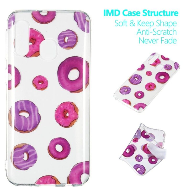 Cover Hoesje Samsung Galaxy A40 Telefoonhoesje Fan Van Donuts