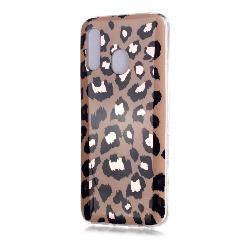Cover Hoesje Samsung Galaxy A40 Telefoonhoesje Marmer In Luipaardstijl
