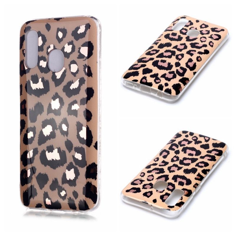 Cover Hoesje Samsung Galaxy A40 Telefoonhoesje Marmer In Luipaardstijl