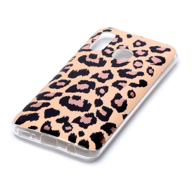 Cover Hoesje Samsung Galaxy A40 Telefoonhoesje Marmer In Luipaardstijl