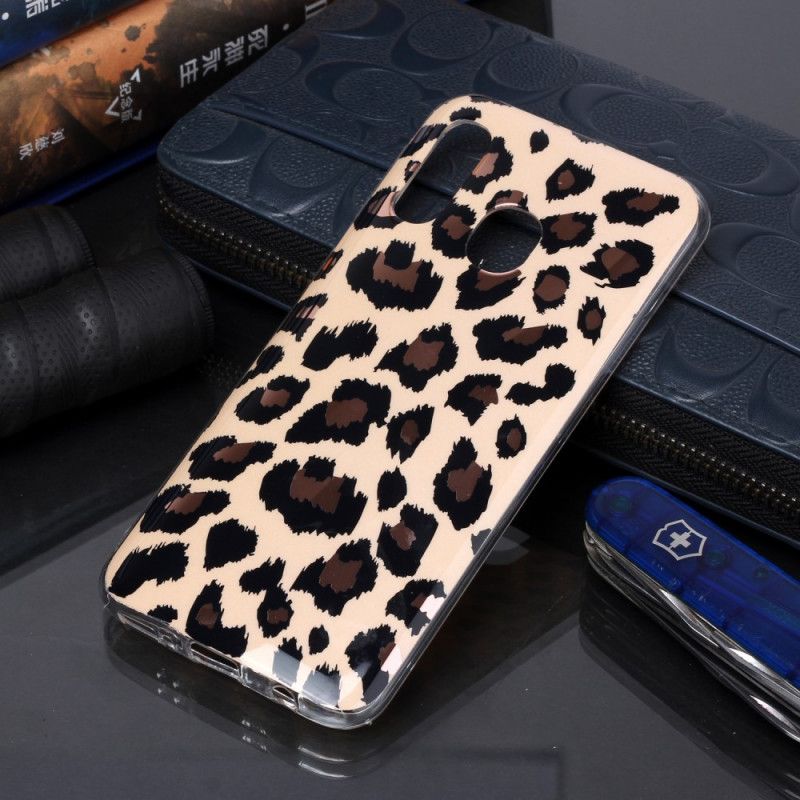 Cover Hoesje Samsung Galaxy A40 Telefoonhoesje Marmer In Luipaardstijl
