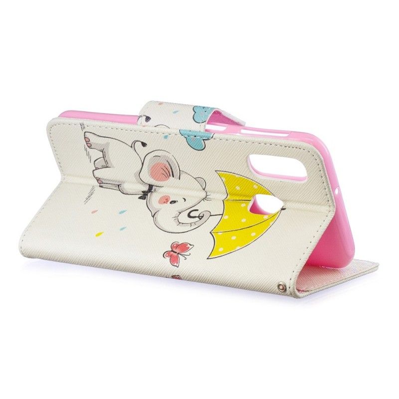Flip Case Leren Samsung Galaxy A40 Babyolifant