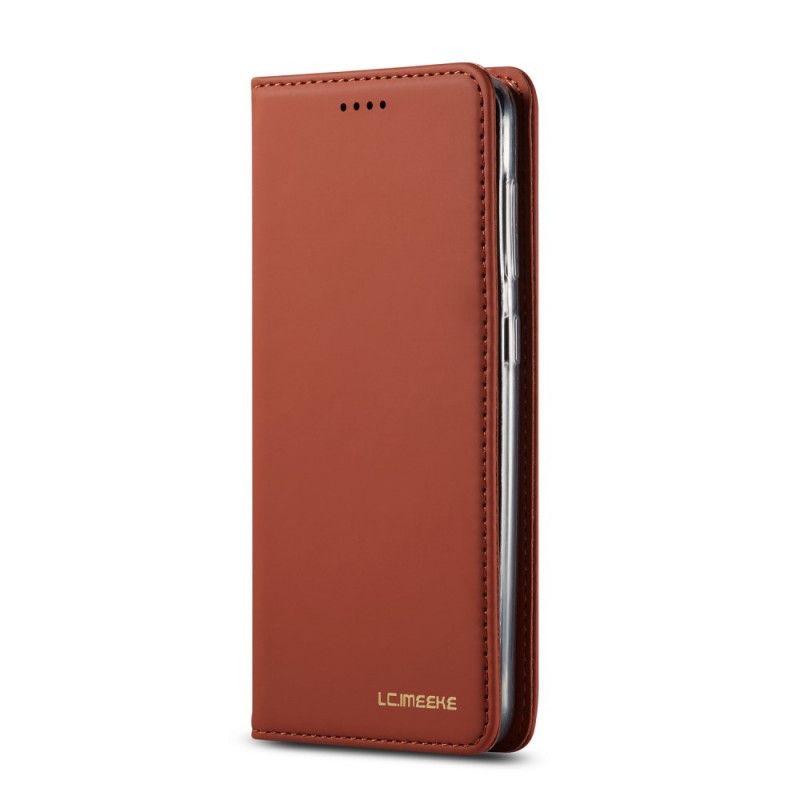 Folio-hoesje Samsung Galaxy A40 Rood Zwart Toekomstig Lc.Imeeke