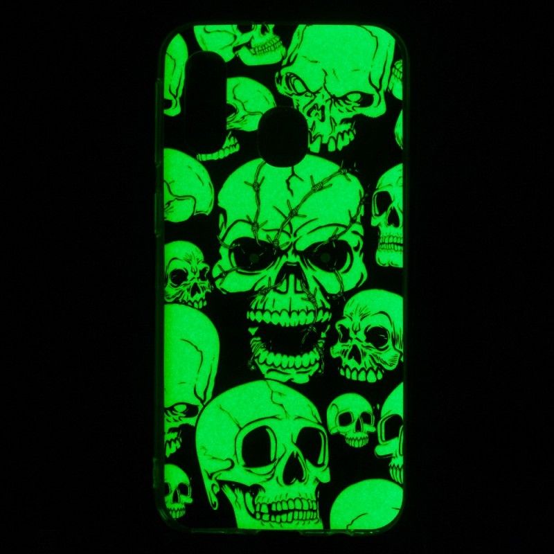 Hoesje Samsung Galaxy A40 Aandacht Fluorescerende Schedels