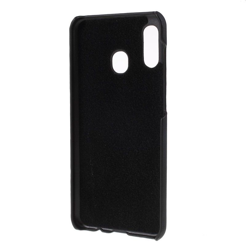 Hoesje Samsung Galaxy A40 Donkerrood Donkerblauw Fluorescerend